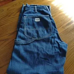 Lee ワークパンツ ダークブルー 多ポケット　レディースXS