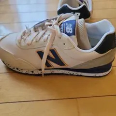 New Balance 515 ホワイト/ネイビー スニーカー