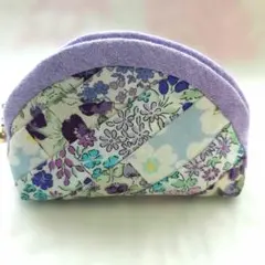5-12 ハンドメイド　パッチワーク ミニポーチ