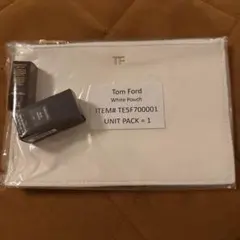 【新品未使用★】Tom Ford ホワイトポーチ 香水サンプル付きのサムネイル
