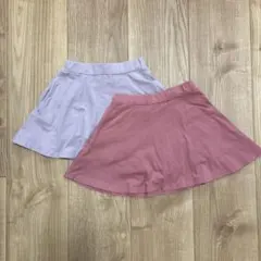 インナーパンツ付きスカート2点　ブランシェス　120