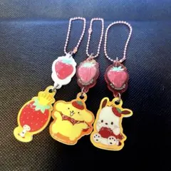 サンリオ　ツインチャーム　はーとキャンディ　ポムポムプリン　ポチャッコ