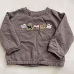 petit main トレーナー 100cm グレージュ