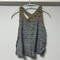 幾何学模様プリントキャミソール【Sサイズ】