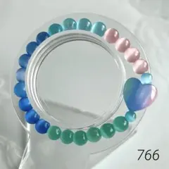 No.766♡グラデーションブレス♡猫目石　パワーストーン