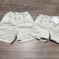 アプレレクール　ケーブルコールフリルショートパンツ　姉妹でお揃い♡120140