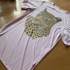 伊太利屋❤️半袖Tシャツ ピンク アニマル柄 ラインストーンのサムネイル