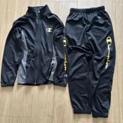 再値下げ　Champion ジャージセット ブラック150センチ