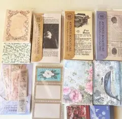 紙ものまとめ売り　メモなど　アンティーク調