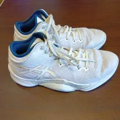 ASICS　UNPREARS バスケットボールシューズ ホワイト/ブルー