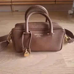 【新品未使用】クリスチャンヴィラ6140　本革　ショルダーバッグ　ブラウン