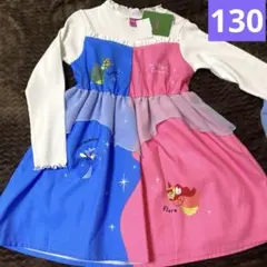新品　ディズニープリンセス　眠れる森の美女　長袖ワンピース　130㎝ 女の子
