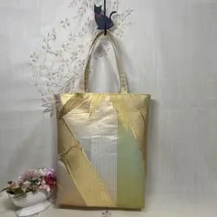 No.107-E 帯リメイクバッグ　トートバッグ