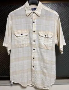 90s POLO RALPH LAUREN 半袖シャツ メンズM レア　チェック