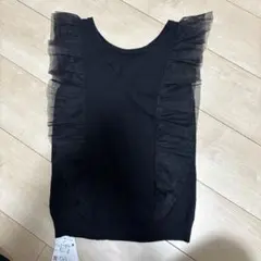 INGNI フリル ブラック ノースリーブ