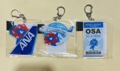 大阪・関西万博　ANA 全日空　ミャクミャクコラボアクリルキーホルダー3種