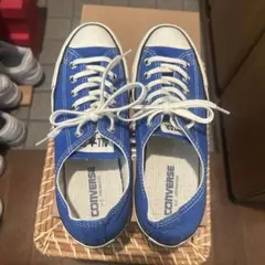 ブルー converse ローカット 24.5cm