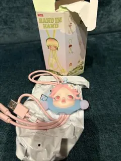 POPMART hand in hand SKULLPANDA ケーブル