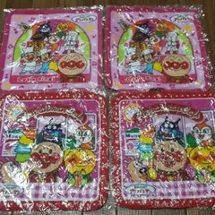 新品アンパンマンタオルハンカチ4点セット