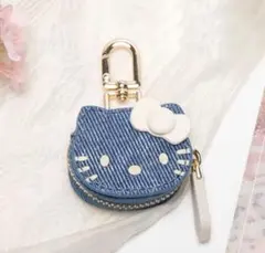 コインケース　小物入れ　ハローキティ デニムキーホルダー