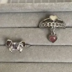 ピンクトルマリン　アメジスト　指輪　まとめ売り