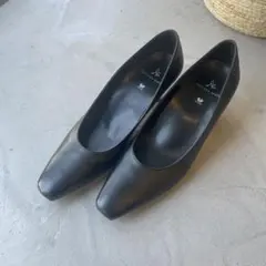 ワコール　SUCCESS WALK ブラックパンプス 中ヒールのサムネイル