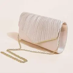 パーティーバッグ 結婚式 パーティ　クラッチ　 3way ゴールド 新品 大きめ