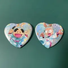 忍たま乱太郎　ナンジャタウン　ハート缶バッジ　しんべえ　乱太郎