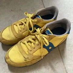 サッカニー　Saucony スニーカー イエロー ブルー　27.5cmのサムネイル