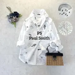 美品⭐︎PS Paul Smith ドゥードゥルプリント シャツ　40サイズのサムネイル