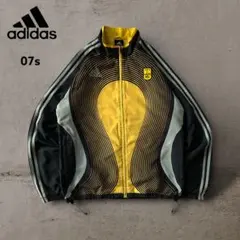 希少adidasアディダスARIS FCナイロンジャケットドローコード刺繍ロゴ