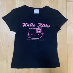 ハローキティー　Tシャツ　ブラック　2005年レトロ　Sサイズ