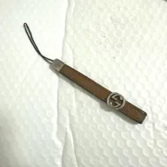 GUCCI インターロッキングG　携帯　ストラップ　レザー