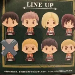 進撃の巨人 一番くじ G賞 ちょこのっこフィギュア セット　7個　コニーなし
