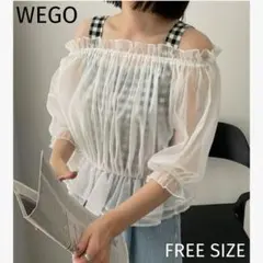 WEGO ウィゴー 2点セット オフショル ブラウス キャミソール ショート丈