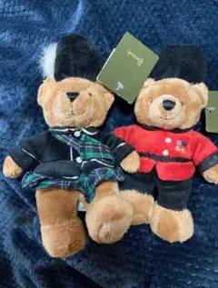 Harrods ハロッズ テディベア ぬいぐるみ 2体セットのサムネイル