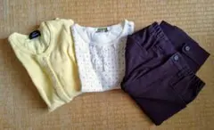 女の子用子供服【140cm】3点セット