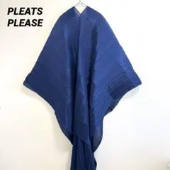 PLEATS PLEASE ダークブルー ケープコート 2026年最新】PLEATS PLEASE レディース ポンチョ・ケープコートの人気