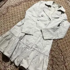 トレンチコート スプリングコート レディース アウター LL フリル