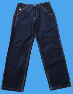 超極太 90s ジョニーブレイズ 刺繍 デニムパンツ バギー HIPHOP B系