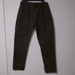 オリーブ カジュアルパンツ ゴムウエスト