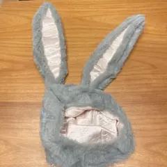 うさぎ被り物 うさぎ帽子 コスチューム 小物 グレー イベント コスプレ