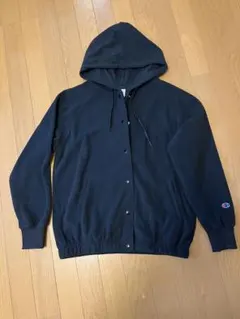 チャンピオン　黒　フリース　パーカー　メンズレディース