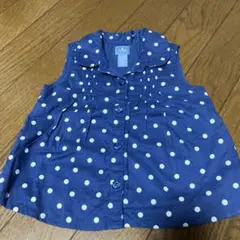 babyGap 水玉模様 ノースリーブシャツ 80 セール
