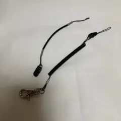 【未使用】ストラップ　コイルストラップ　伸びる　伸びるくん　日本製　黒