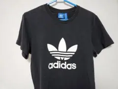adidas　アディダス　ビックトレフォイルロゴ　ブラック　Tシャツ　L