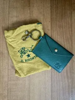【ブラックフライデー】 IL BISONTE 未使用　キーケース　グリーン