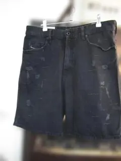 Diesel D-WILLOW ショート ブラック デニム W30 レギュラーのサムネイル