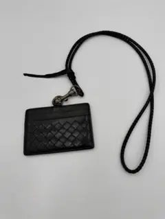 訳あり　ボッテガ・ヴェネタのイントレチャートネックストラップパスケース
