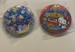 キラキラBIG缶バッジ2 ハローキティ　全員　2セット